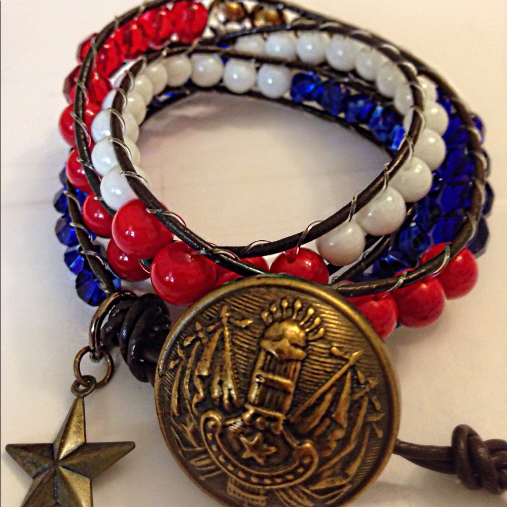 Completely Handmade Triple Wrap Bracelet